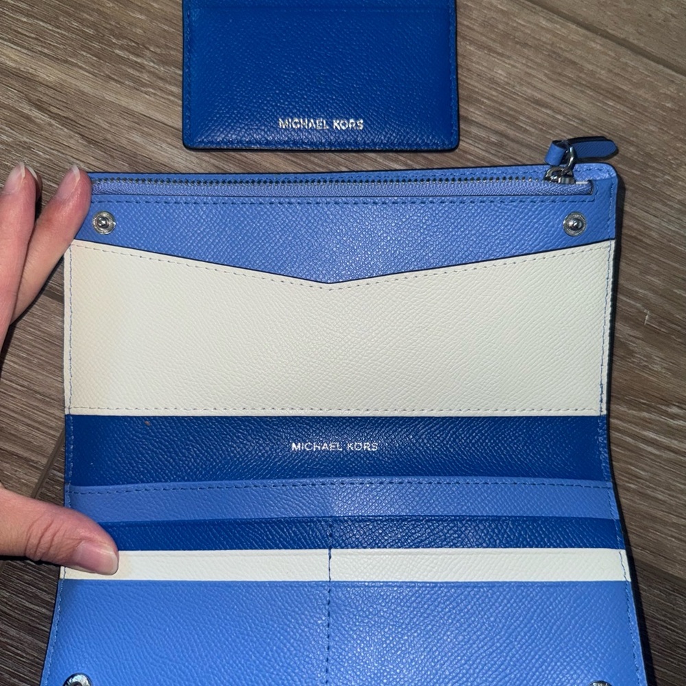 Michael Kors Vibrant Blue Wallet and Card Holder - Picture 2 of 2